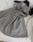 Anahi Pleated Backless Dress
