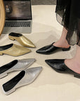 Freya Leatherette Mules