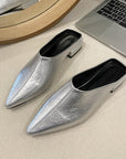 Freya Leatherette Mules
