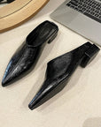 Freya Leatherette Mules