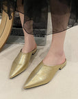 Freya Leatherette Mules