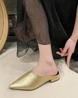 Freya Leatherette Mules