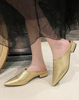 Freya Leatherette Mules