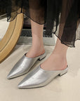 Freya Leatherette Mules