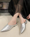 Freya Leatherette Mules