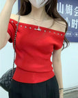 Hayden Rivet Soft Knit Top