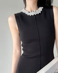 VERV Sondra Pearl Knit Short Dress