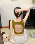 Remi Criss-Cross Back Padded top