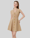 Lilliana Pleated Knit Dress