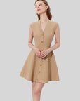 Lilliana Pleated Knit Dress