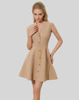 Lilliana Pleated Knit Dress
