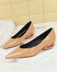 Symphony Oval Heel Sandals- Gloss