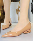 Symphony Oval Heel Sandals- Gloss