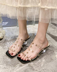Camila Rivet Transparent Heels
