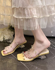 Camila Rivet Transparent Heels