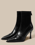VERV Black Pointed High Heel Boots