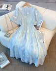 Eliana Embroidery Plus Size Silk Dress