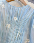 Eliana Embroidery Plus Size Silk Dress