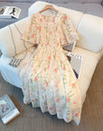 Jane Floral Print Plus Size Chiffon Dress