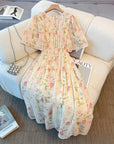 Jane Floral Print Plus Size Chiffon Dress