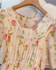 Jane Floral Print Plus Size Chiffon Dress
