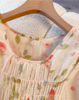 Jane Floral Print Plus Size Chiffon Dress