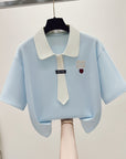 Collins Miu Miu Tie on T-Shirt