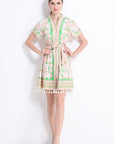 Wren Printed Wrap Dress