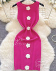 Blake Rose Embossed Knit Dress