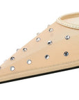 Lopez Rhinestone Mesh Kitten Heels
