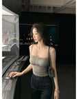 Scottie Gathered Built-In Bra Top