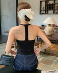 Reese T-Back Built-In Bra Top