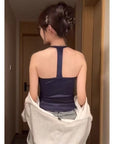 Reese T-Back Built-In Bra Top