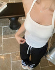 Reese T-Back Built-In Bra Top