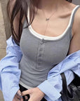 Alani Padded Pseudo Tank Top