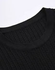 Sandro Black Sleeveless knit dress with button details with Slip dress for lining