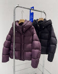 puffer bomber jacket with hoodie for winters