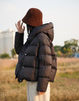 puffer bomber jacket for winters