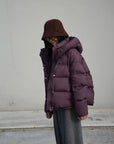 puffer bomber jacket with hoodie for winters