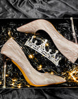 VERV Champagne Glittery High Heels