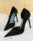Emma High-Heeled Side Hollow Stiletto