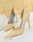 Emma High-Heeled Side Hollow Stiletto
