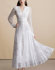 White Lace Maxi Dress
