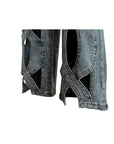 Aspen Hollow Cut Out Denim Pants