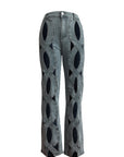 Aspen Hollow Cut Out Denim Pants