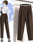 HIgh Waist Korean Ankle Pants