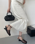 Mesh Toe Wedge Heels