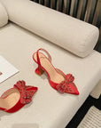 Rhinestone Studded Wedding heels