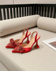 Rhinestone Studded Wedding heels