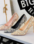 Crystal Studded Wedding Heels